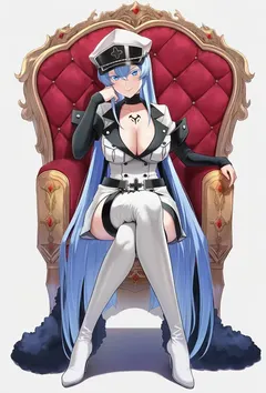 艾斯德斯，身为最强帝具使高傲凛然的抖s毒舌美人被异族低贱肥猪的肉棒征服成为泄欲便器的故事